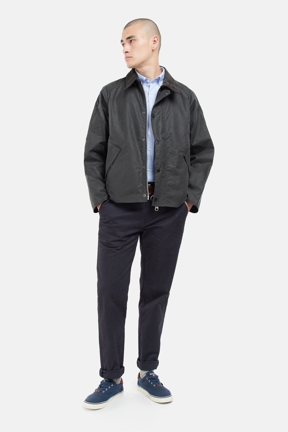 OS Transport Wax Jacket Grey by Barbour | Men | WP Store