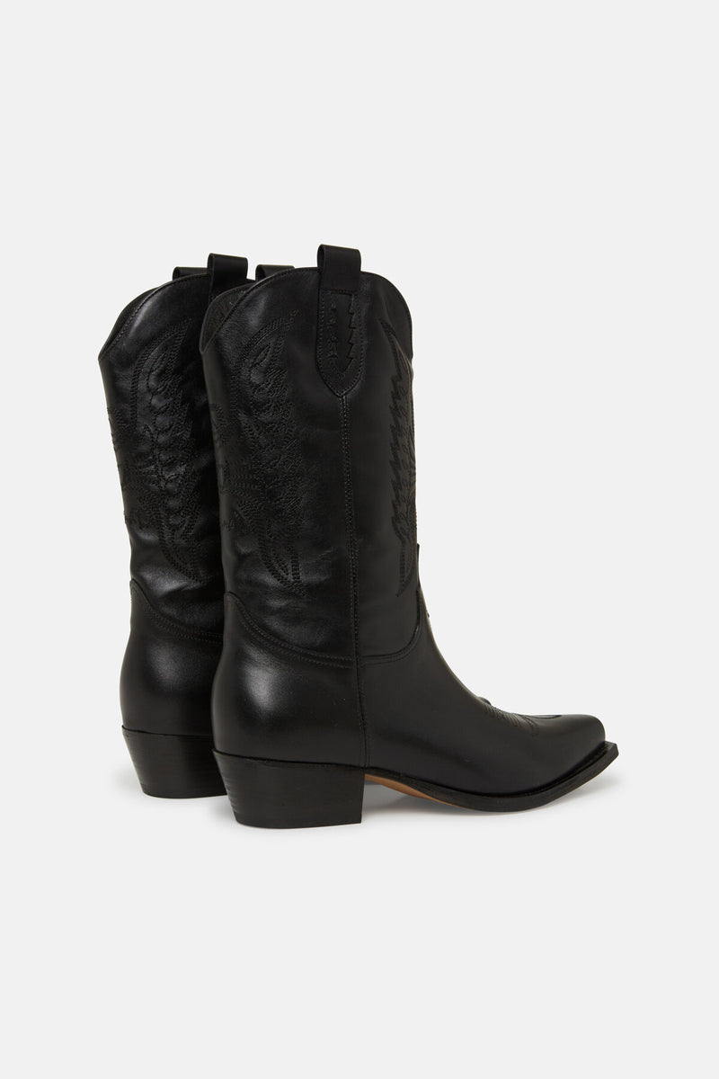 Lisa Embroidered Ranger Boots
