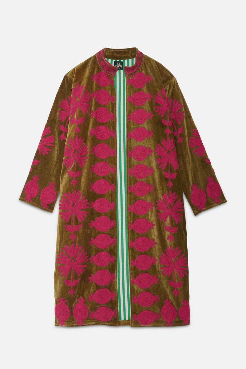 Long Velvet Kimono