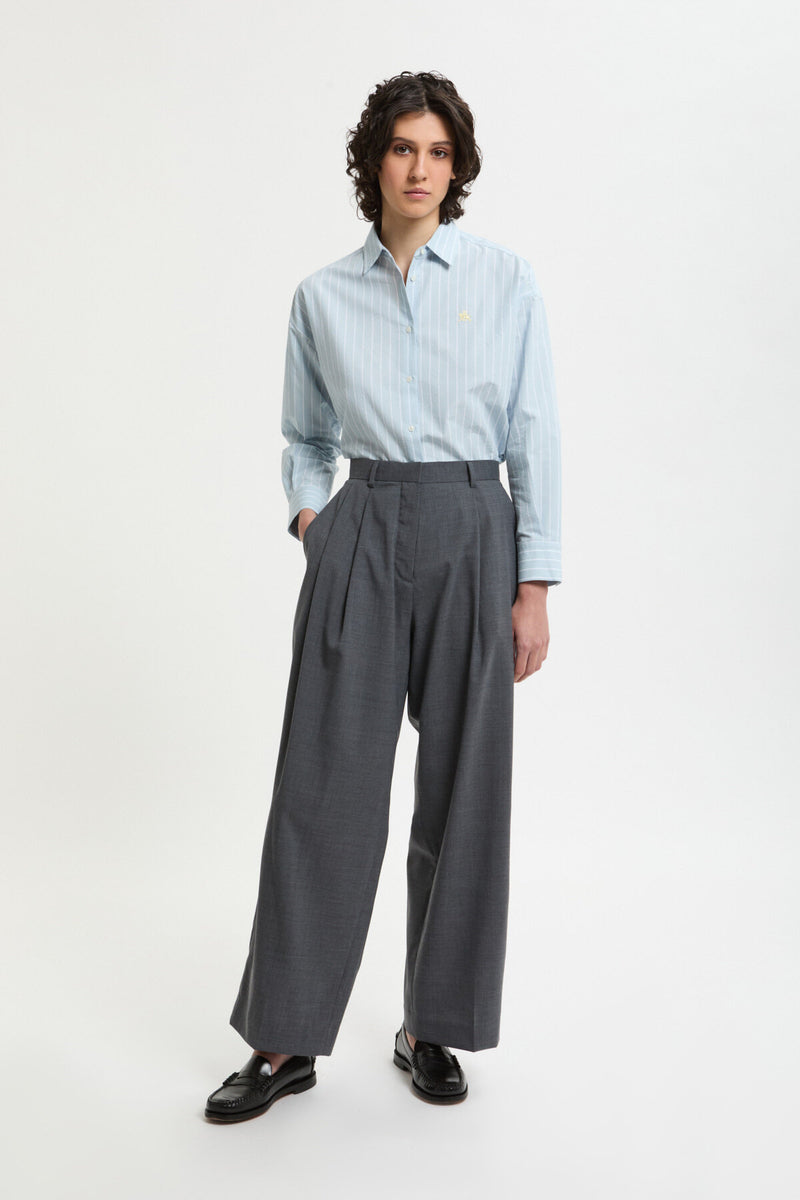 Wide Tapered Trousers