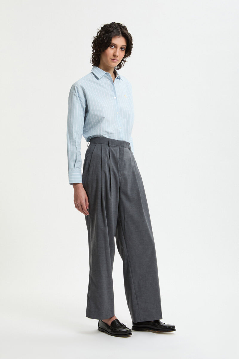 Wide Tapered Trousers