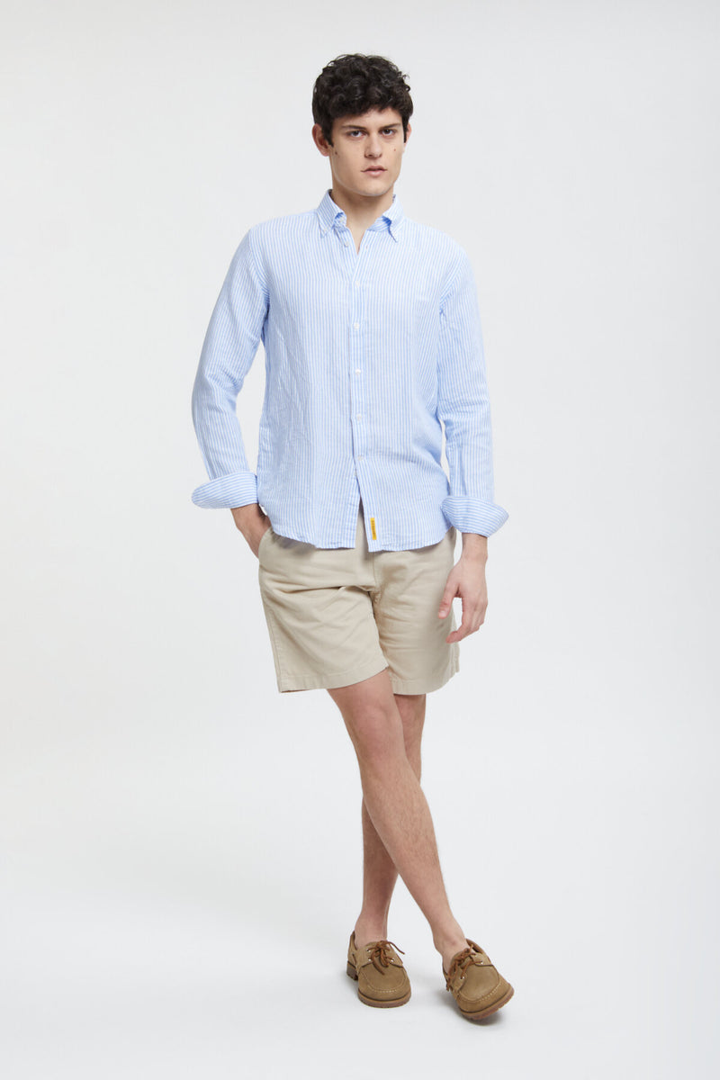 Bradford Striped Linen Blend Shirt