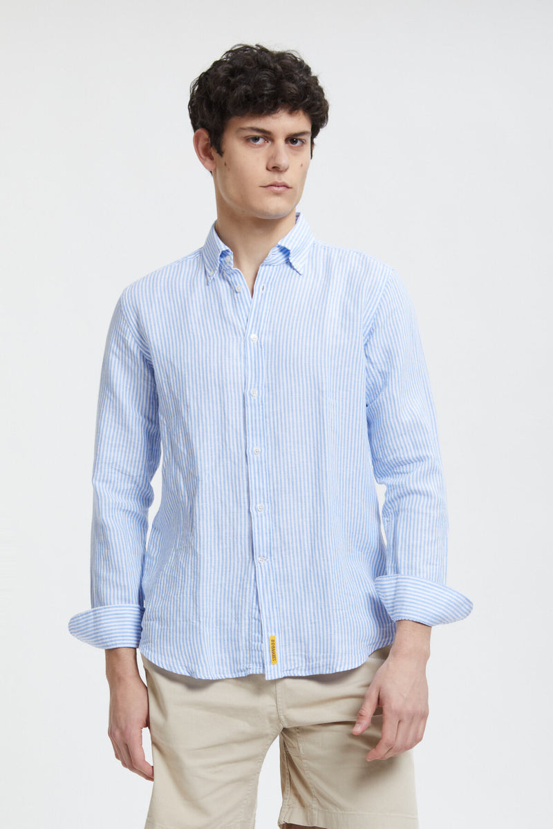 Bradford Striped Linen Blend Shirt