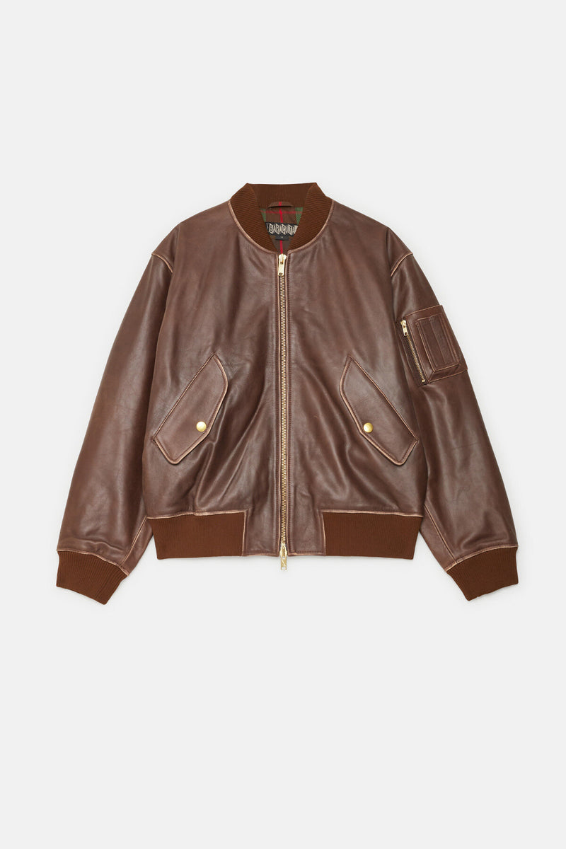 LEATHER FLIGHT JACKET