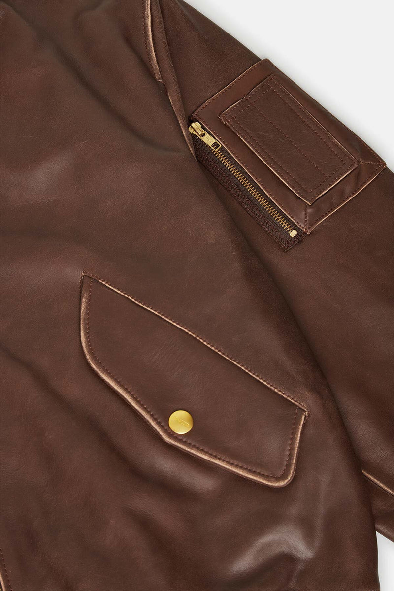 LEATHER FLIGHT JACKET