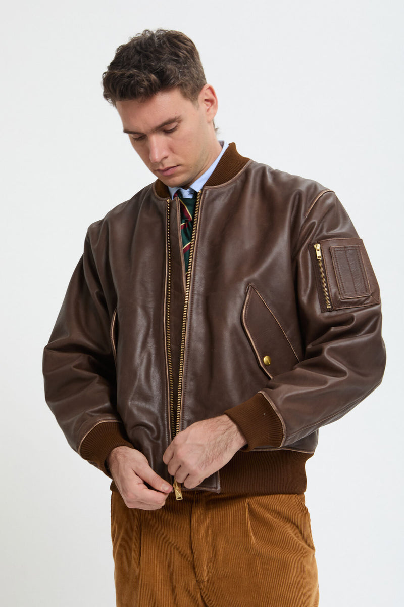 LEATHER FLIGHT JACKET