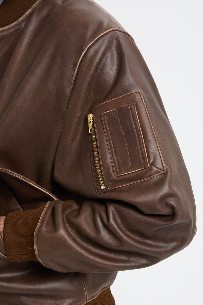 LEATHER FLIGHT JACKET