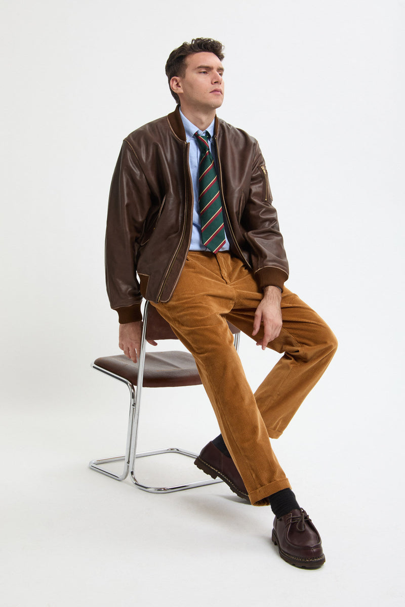 LEATHER FLIGHT JACKET