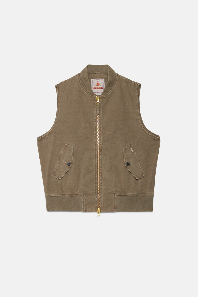 Canvas Garment Dyed Vest