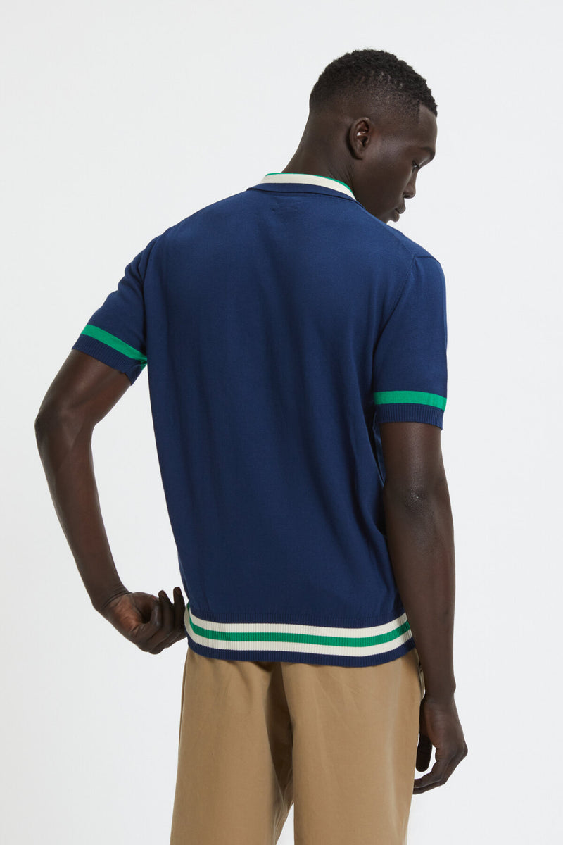 Contrast Stripes Polo