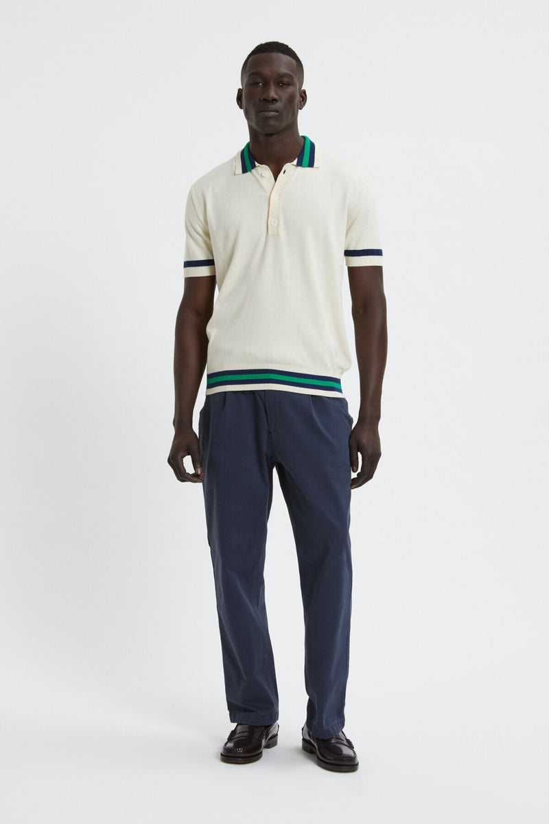 Contrast Stripes Polo