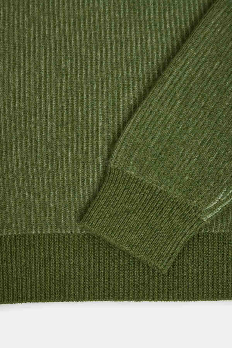HALF-ZIP MOCK NECK JUMPER