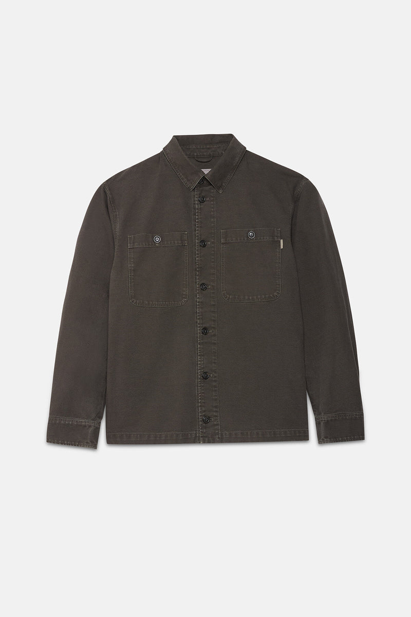 Canvas Garment Dyed Overshirt
