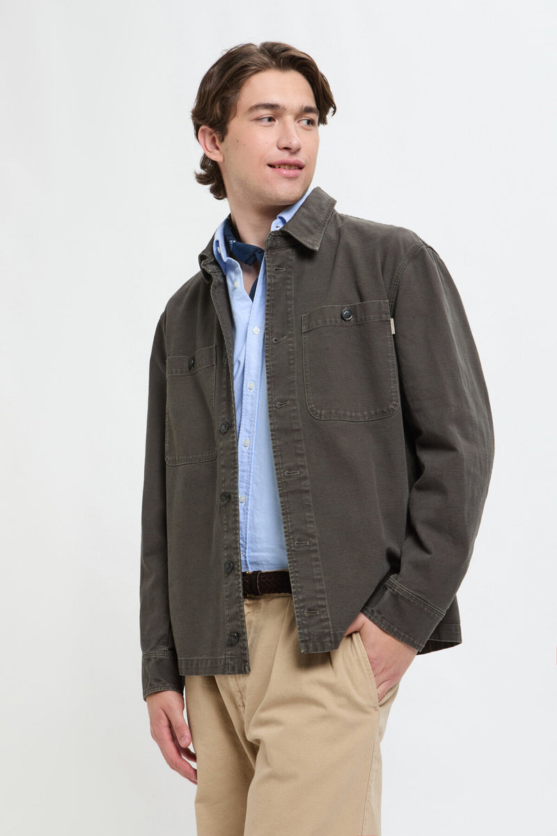 Canvas Garment Dyed Overshirt