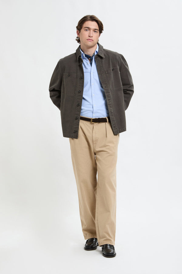 Canvas Garment Dyed Overshirt