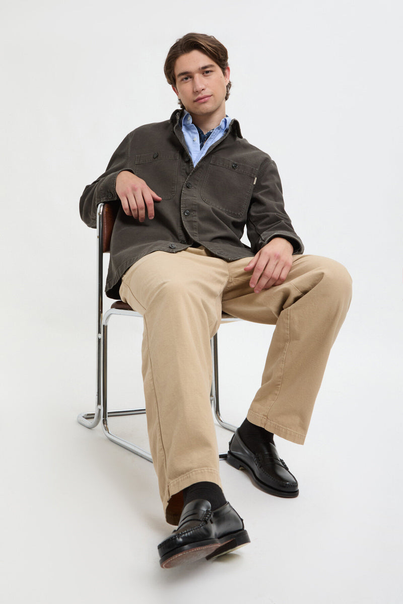 Canvas Garment Dyed Overshirt