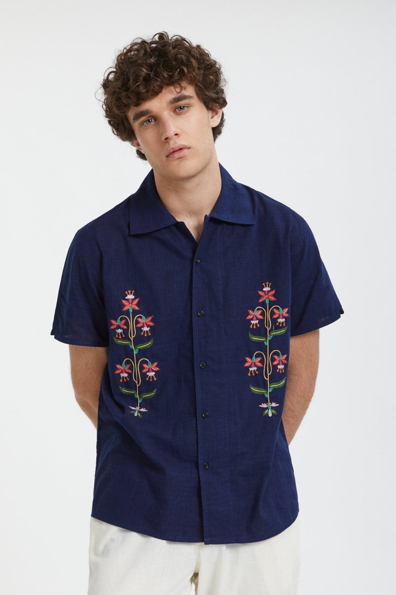 Chintan Oversized Camp Collar Shortsleeve Shirt