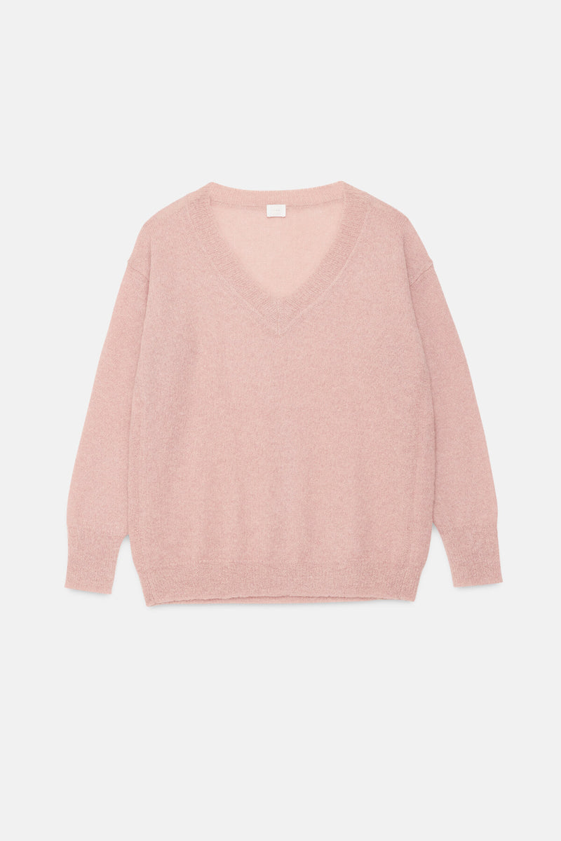 Long-sleeved V Neck pullover