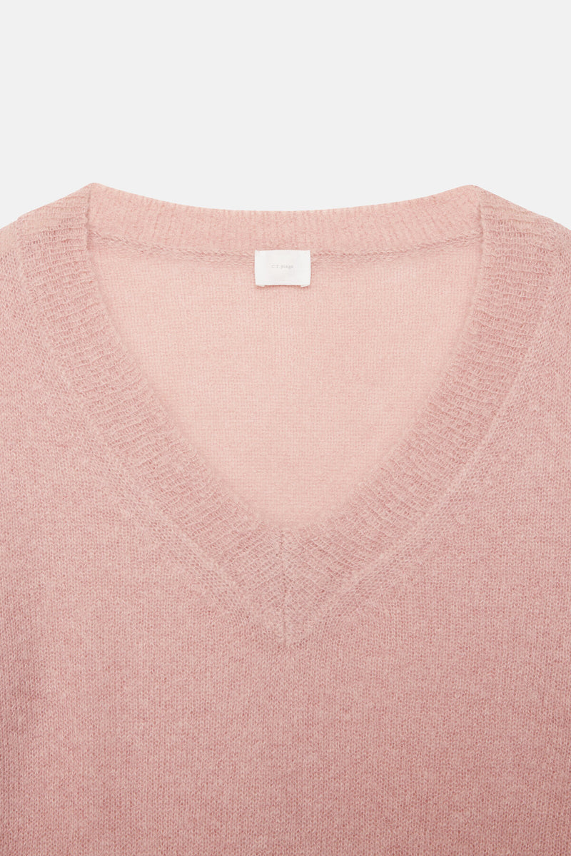 Long-sleeved V Neck pullover