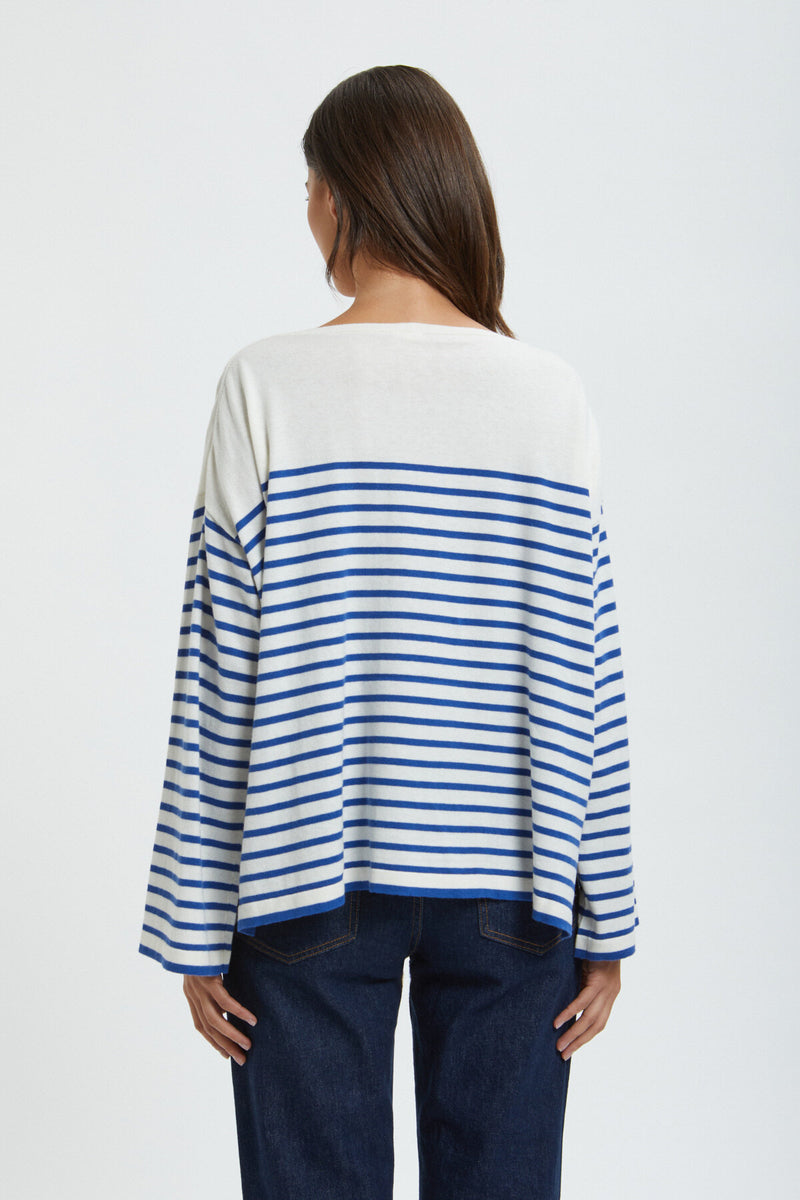 Boat neck jumper