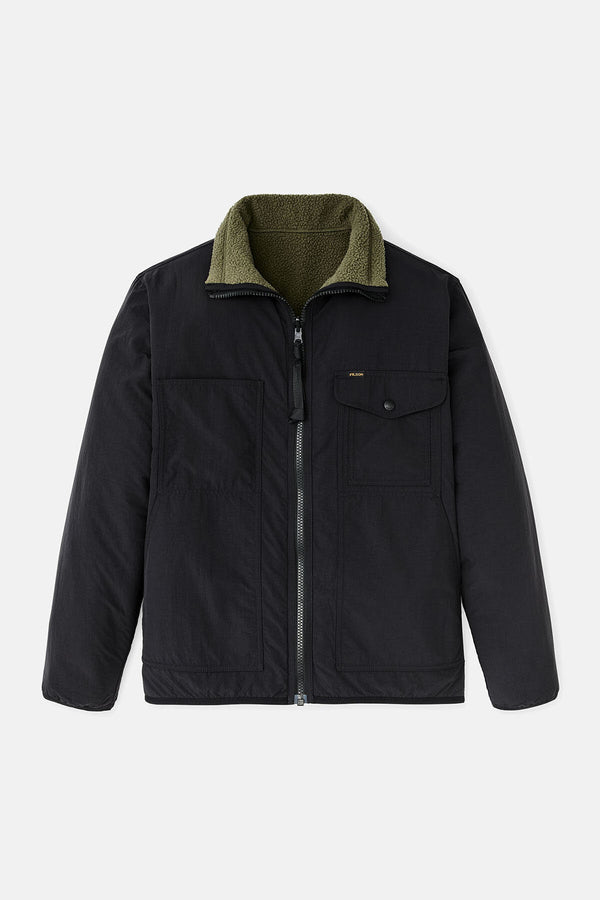 REVERSIBLE PILE FLEECE JACKET