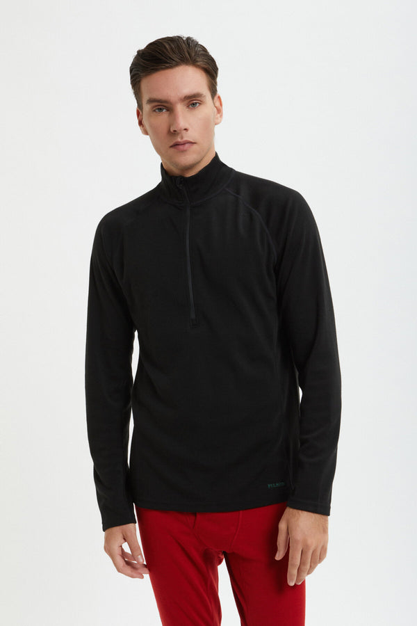 400G MERINO WOOL LONG SLEEVE HALF-ZIP