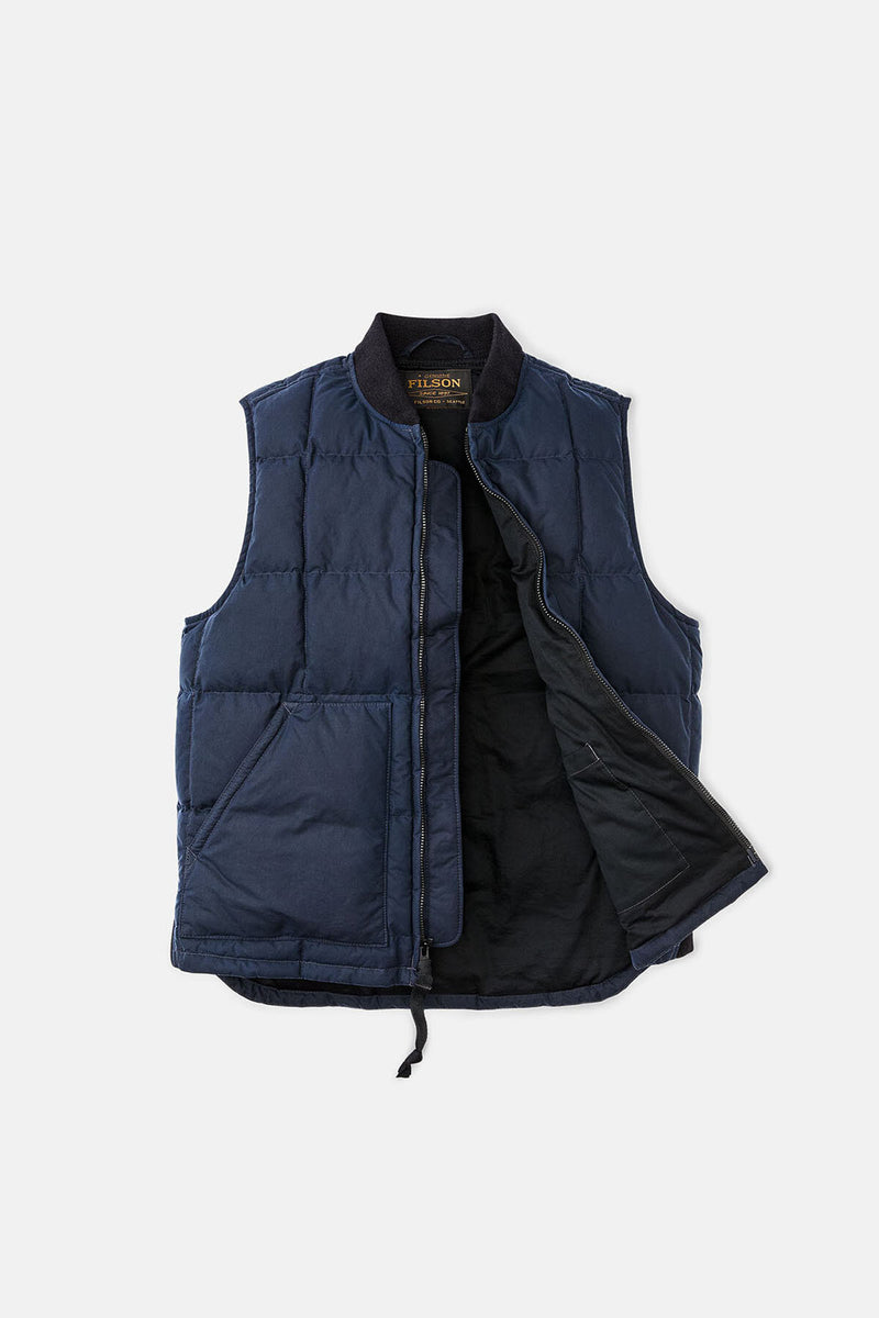 WAXED DOWN VEST