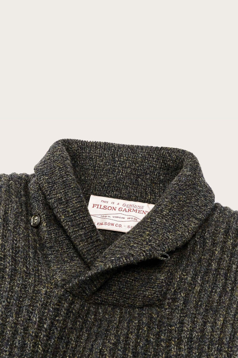 BRISTOL SHAWL NECK SWEATER