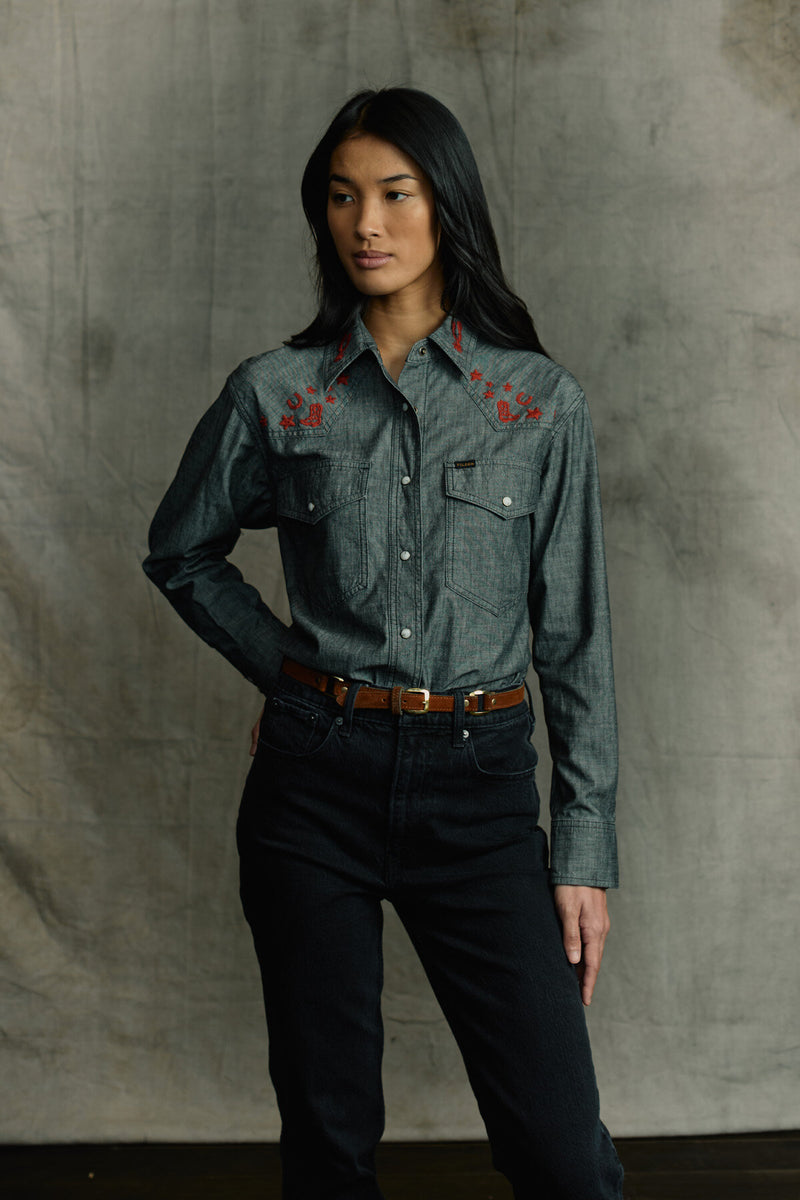 Women's Embroidered Western Shirt