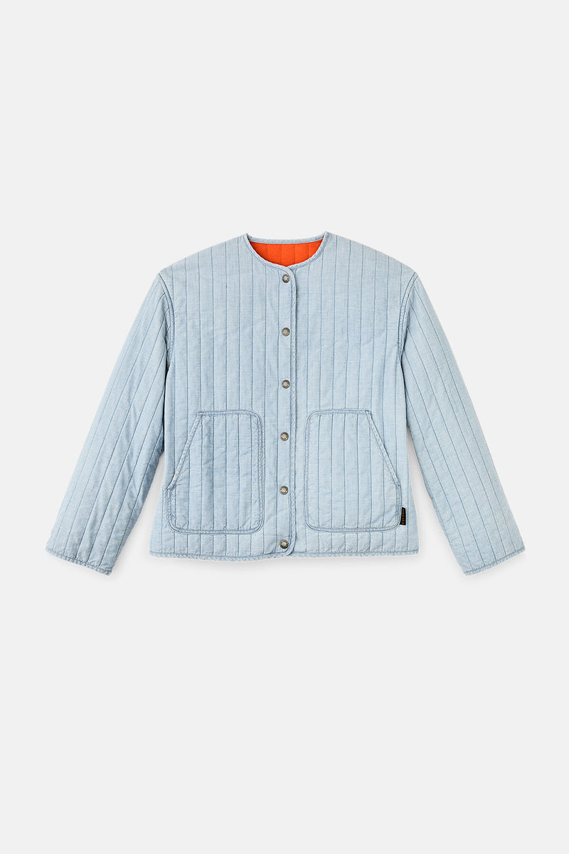 WOMEN’S CHAMBRAY QUILTED JACKET