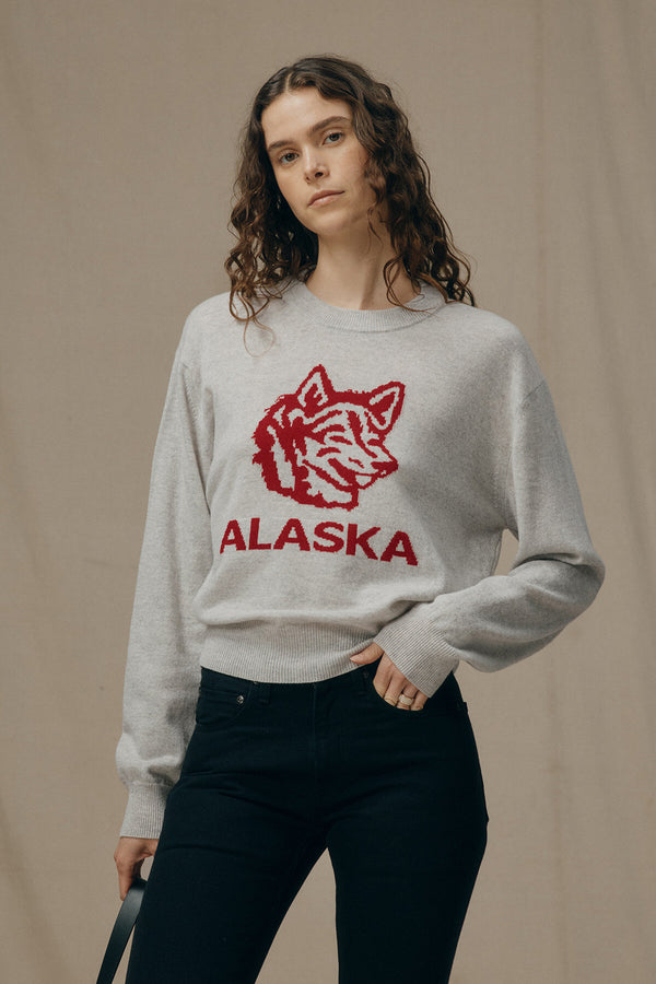 WOMEN’S GRAPHIC WOOL SWEATER