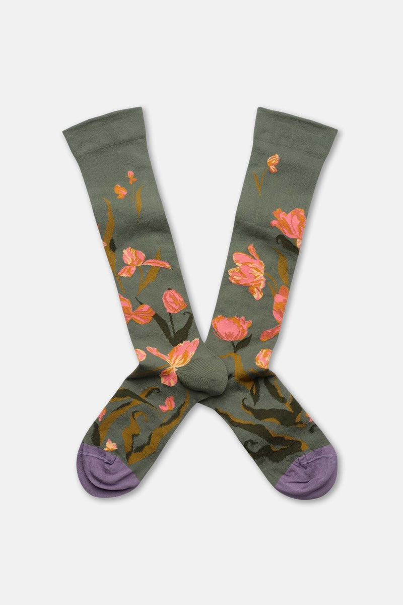 Cedar Orchid Socks