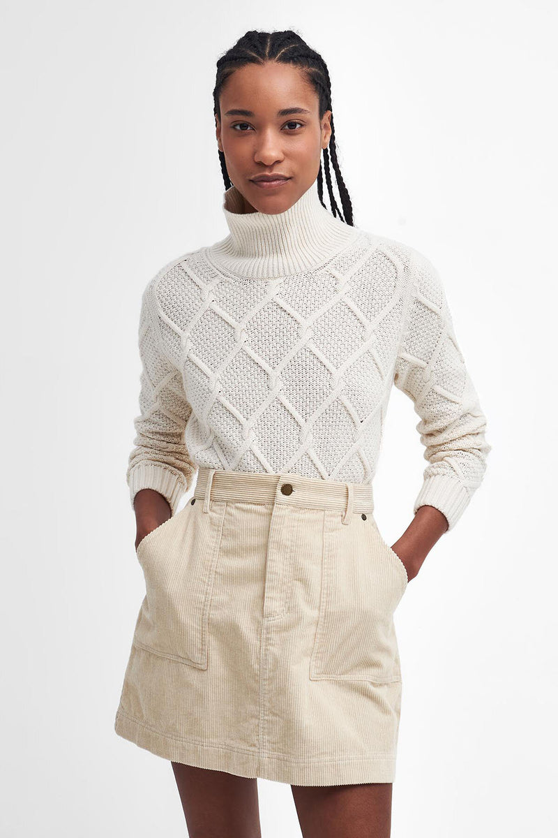 Burne Roll Neck Knit Sweatshirt