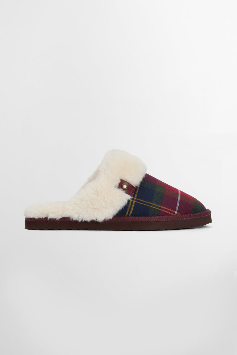 Claudia Tartan Mule Slippers