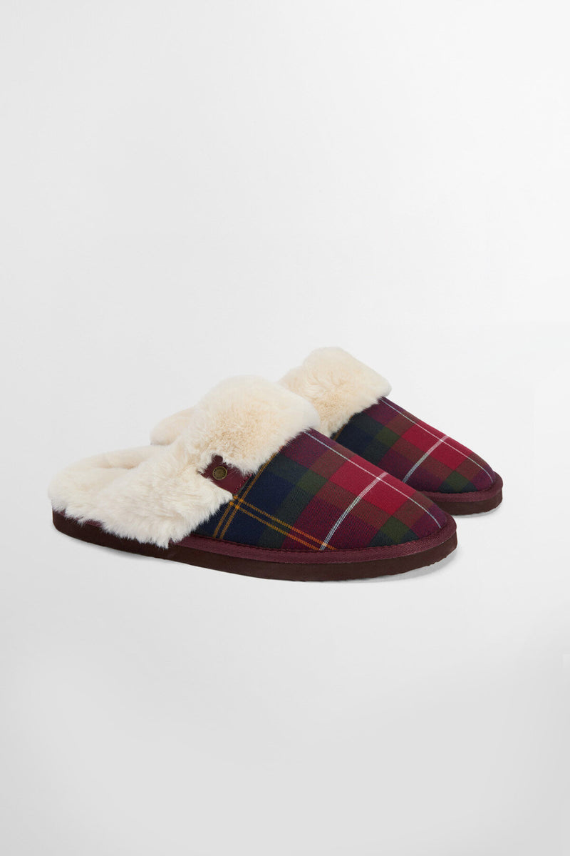 Claudia Tartan Mule Slippers