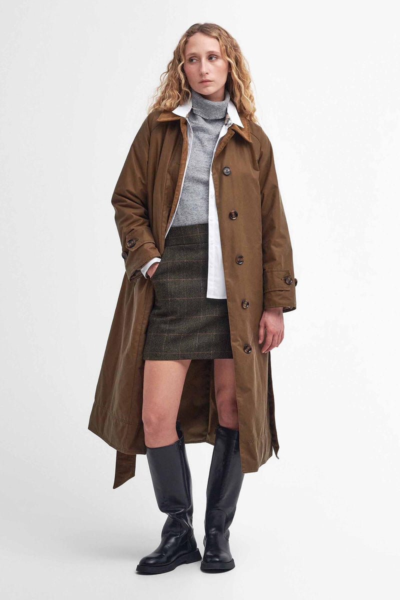 Marianne Waxed Trench Coat