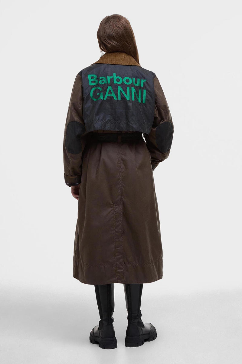 Barbour Ganni Wax Trench