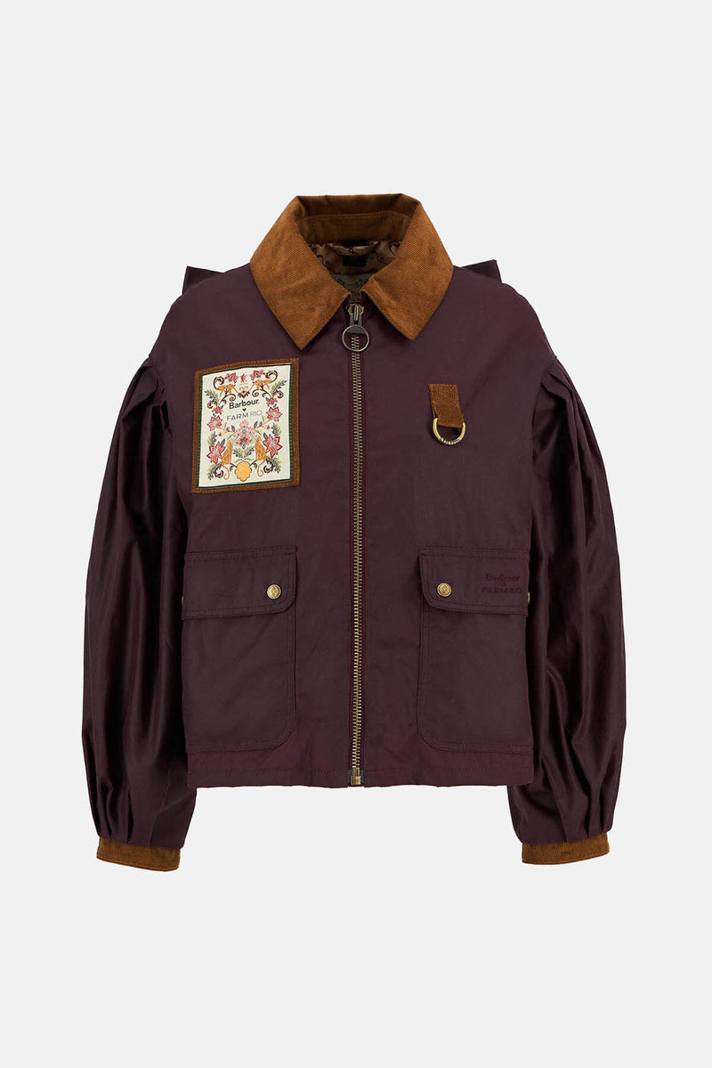 Barbour x FARM Rio Thais Waxed Jacket