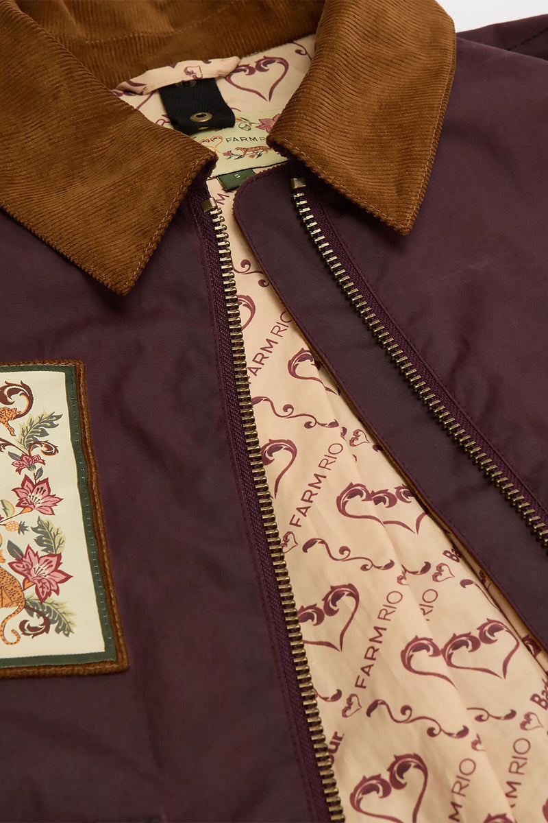 Barbour x FARM Rio Thais Waxed Jacket