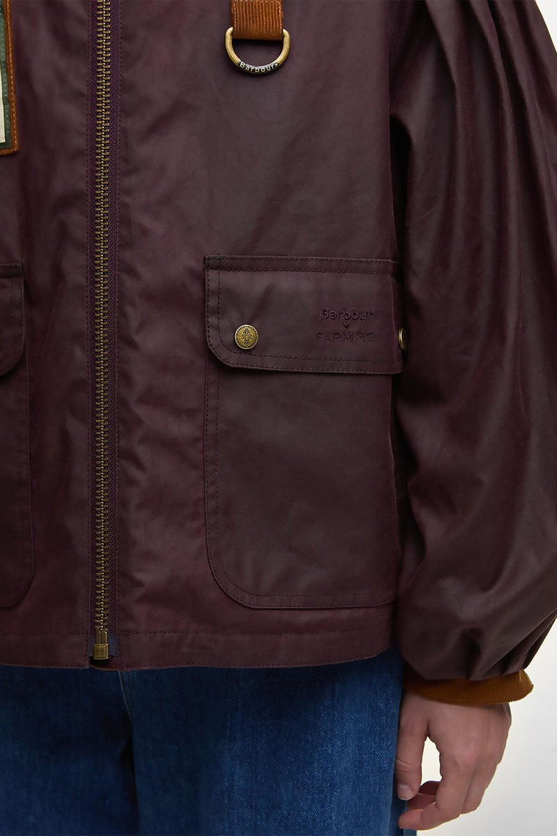 Barbour x FARM Rio Thais Waxed Jacket