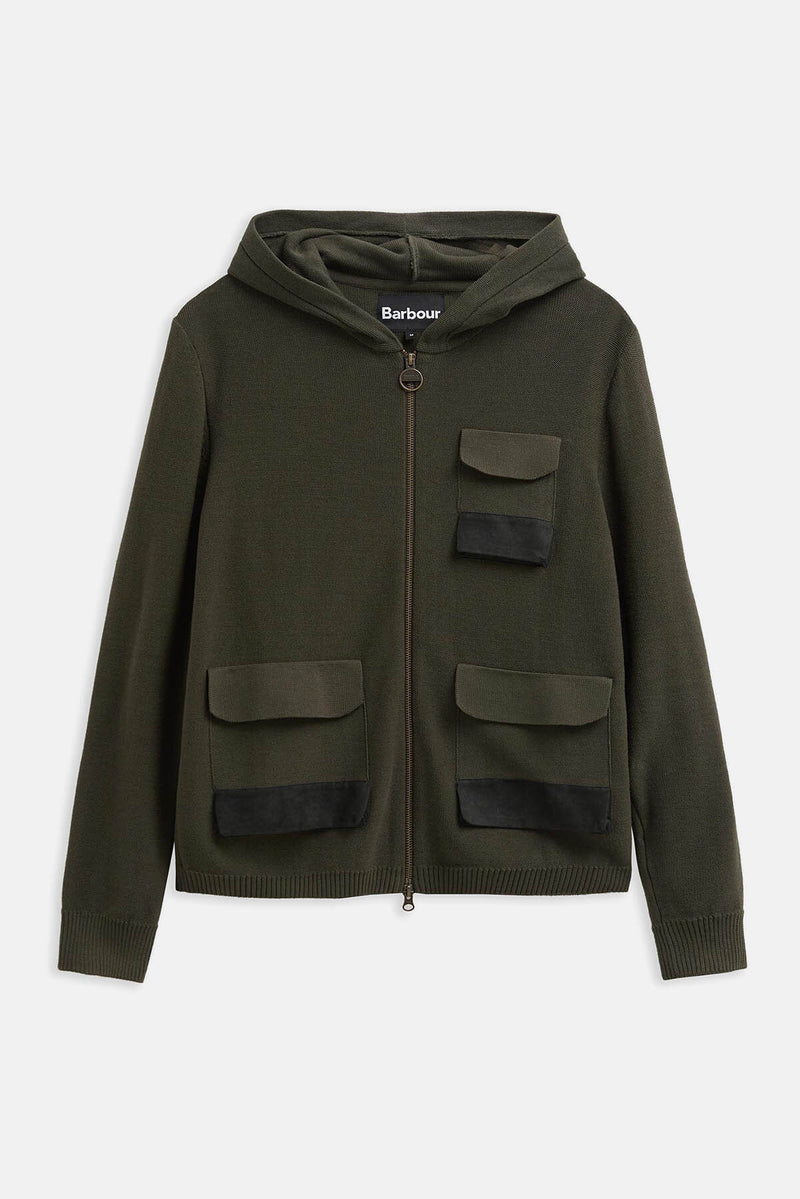 Barbour x TO KI TO Multi-Pocket Knitted Hoodie