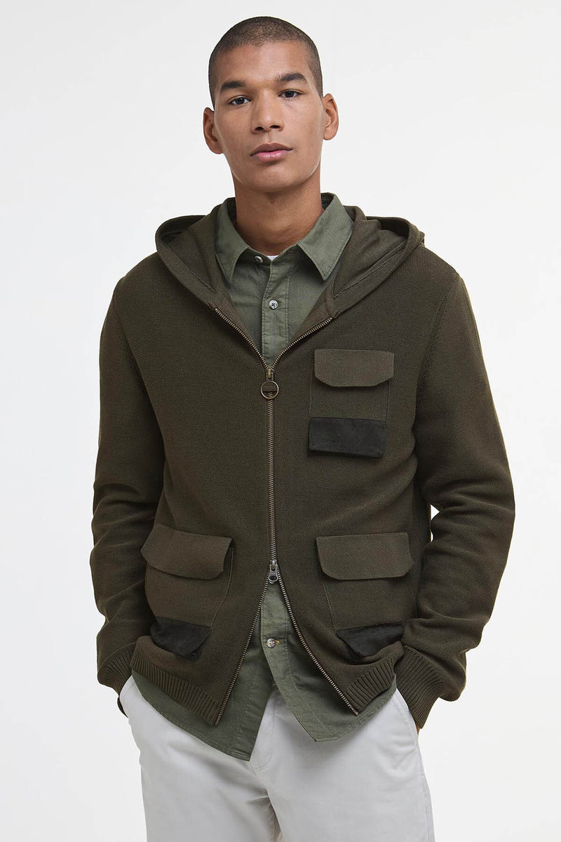 Barbour x TO KI TO Multi-Pocket Knitted Hoodie