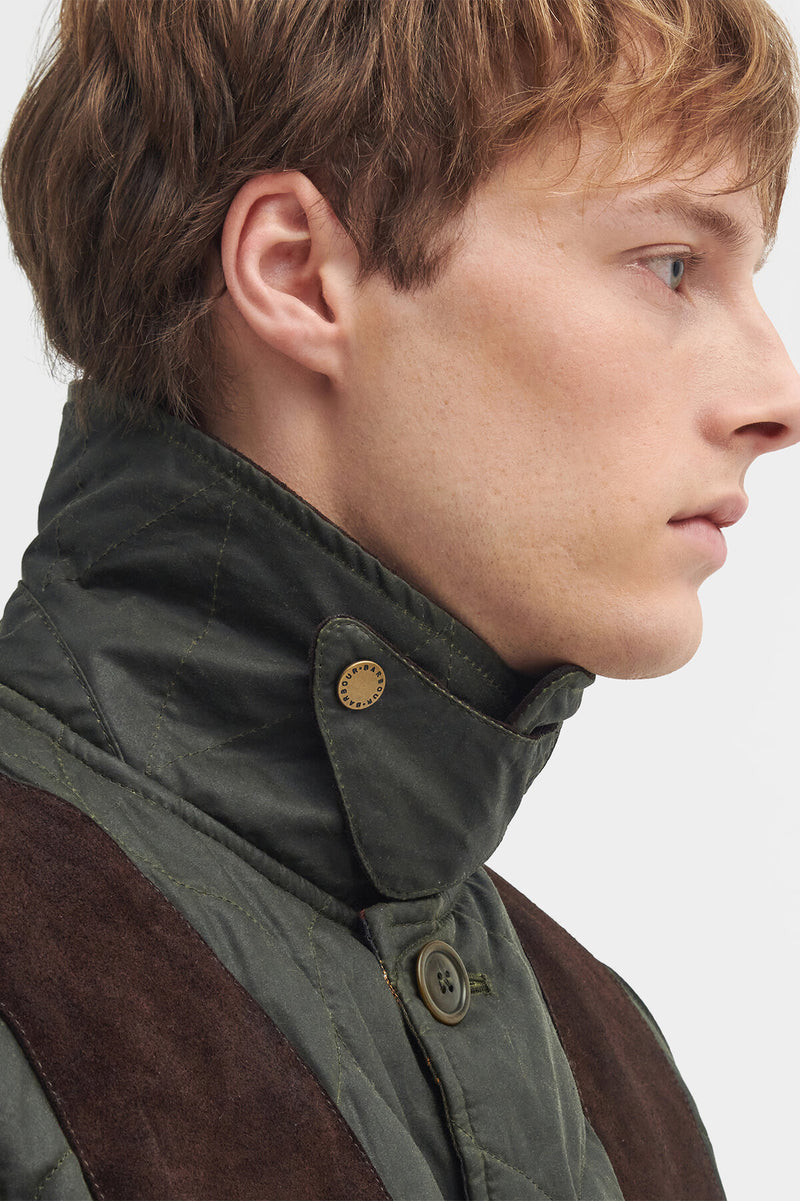 Barbour x TO KI TO Sporting Quilted Waxed Jacket