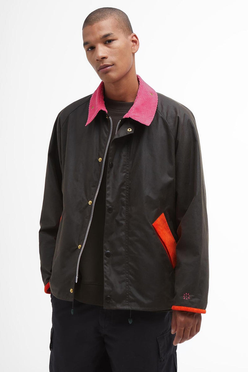 Barbour x Flower Mountain Oversized Transport Waxed Jacket