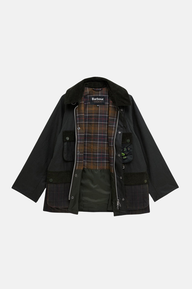 Barbour x Crocs Oversized Bedale Waxed Jacket