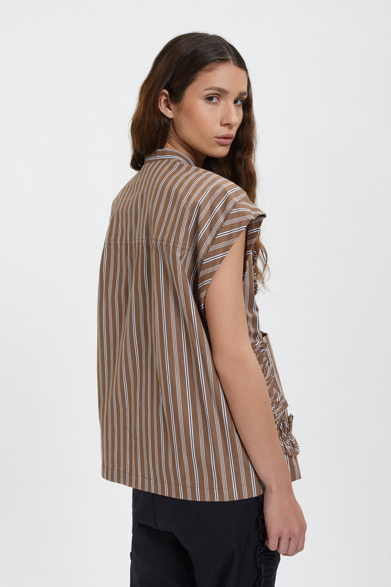 Typewriter Frill Shirt