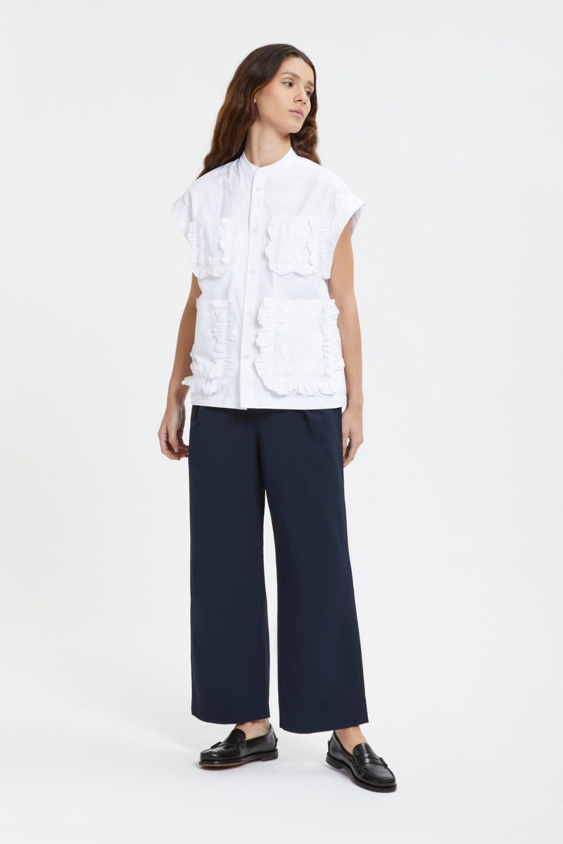 Typewriter Frill Shirt