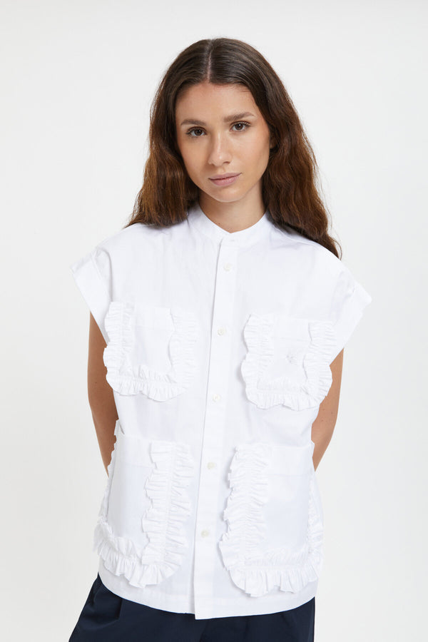 Typewriter Frill Shirt