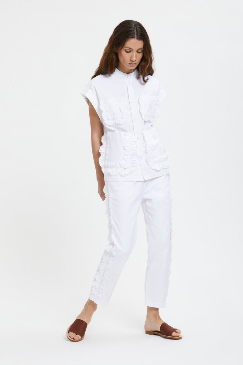 Typewriter Frill Shirt