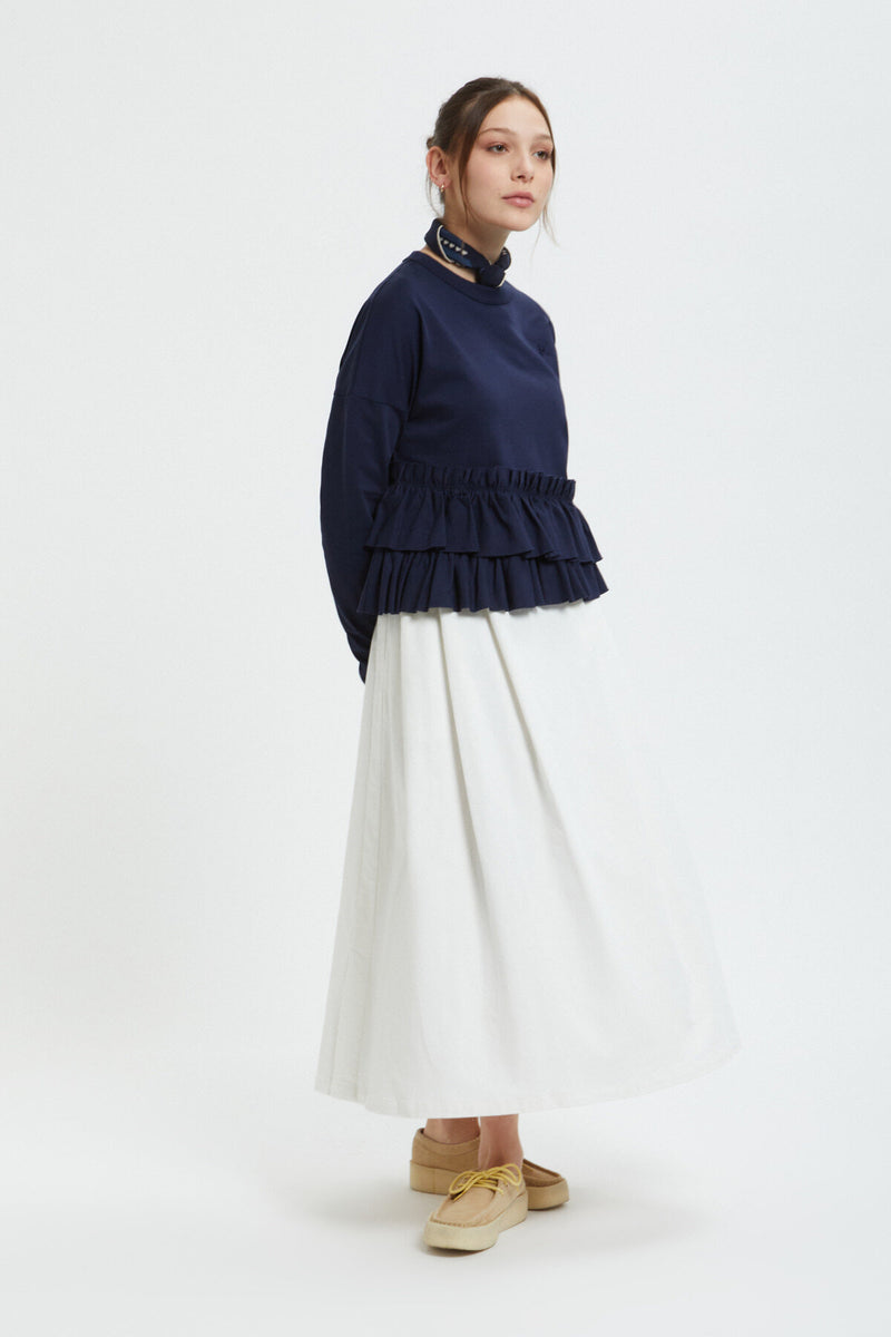 Swallow Frill Tiered L/S T-Shirt